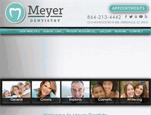 Tablet Screenshot of meyerdentistry.com